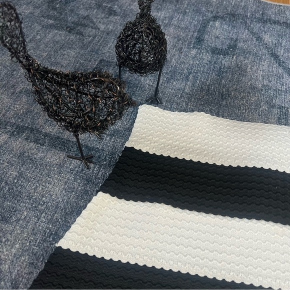 TouchMe High Waisted Black and White Pencil Skirt - Picture 3 of 8